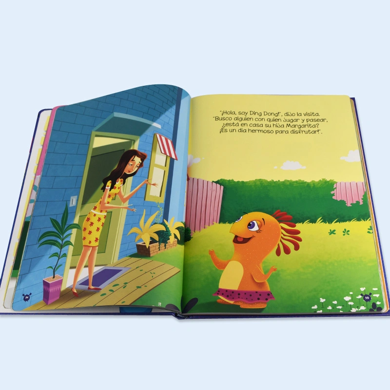 Cmyk Color Printing Hardcover Kids Book with Outer Paper Packing Box