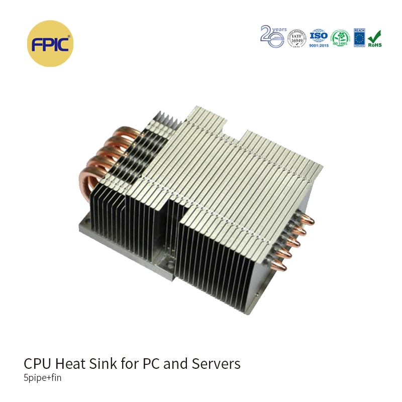 Fpic OEM High Thermal Conductivity Heat Pipe Heat Sink for CPU GPU