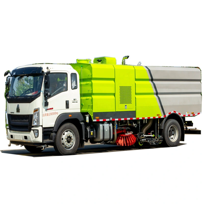 HOWO Road Sweeping and Washing Vehicle Dust Spraying Vehicle Sweep Truck