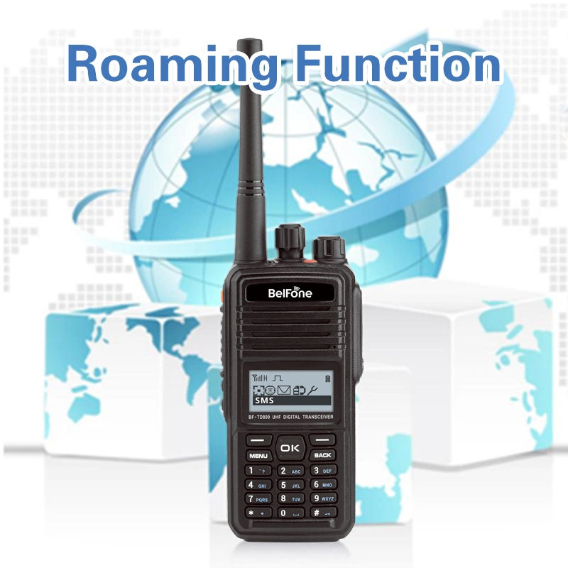 Bf- Td800 Rough and Compact Two Way Radio and with IP67 for Dust & Water Protection Walkie Talki Supporting Multi-Sites Roaming