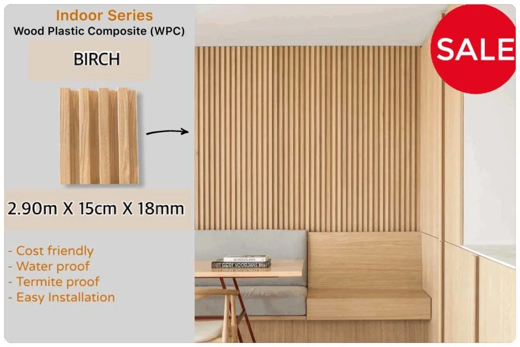 La décoration intérieure diffuseur WPC Panneau mural WPC bardage en bois stratifié