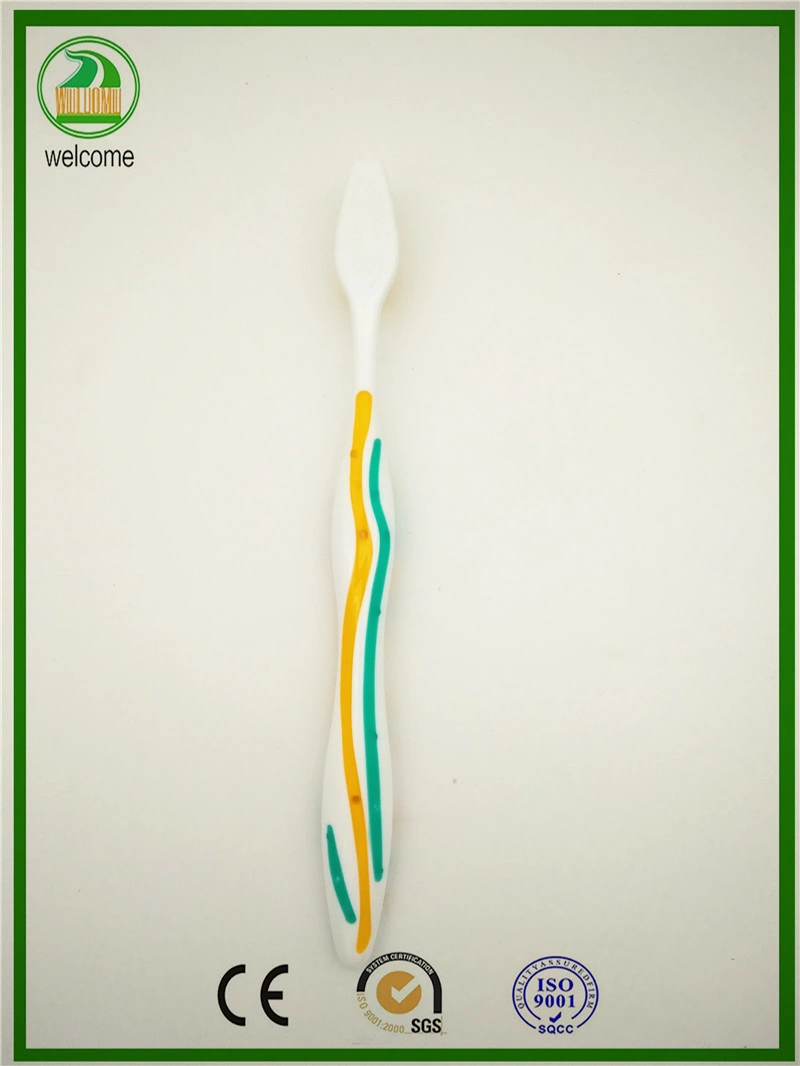 2023 New Designs of Adult Toothbrush with Tongue-Cleaner