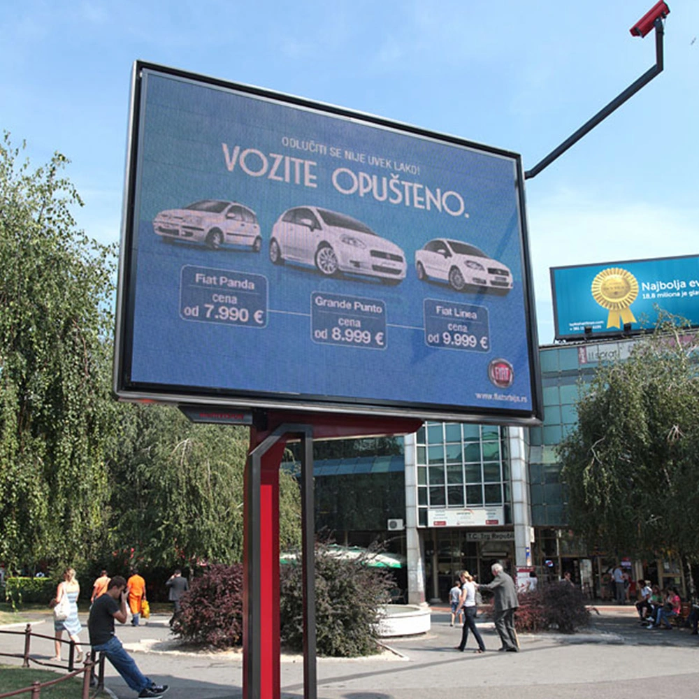 Outdoor P8 LED Screen Steel Structure Advertising Digital Billboard