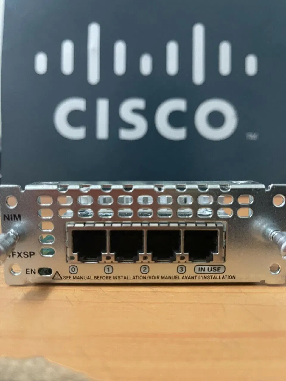 4-портовый модуль сетевого интерфейса Cisco Nim-4fxsp Новый