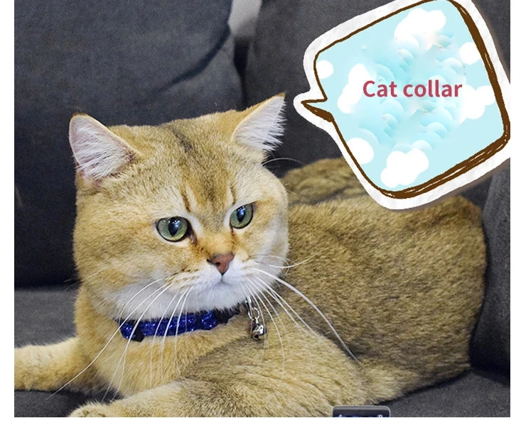 Pet Collar Rhinestone Elastic Pet Necklace Dog Chain Cat Crystal Collar Pet Supplies Small Dog Accessories