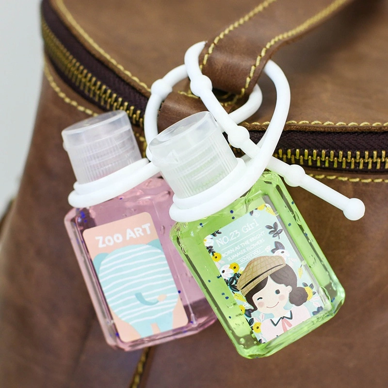 Cordon de silicone Portable personnalisé Trousseau Hand Sanitizer titulaire pour les enfants