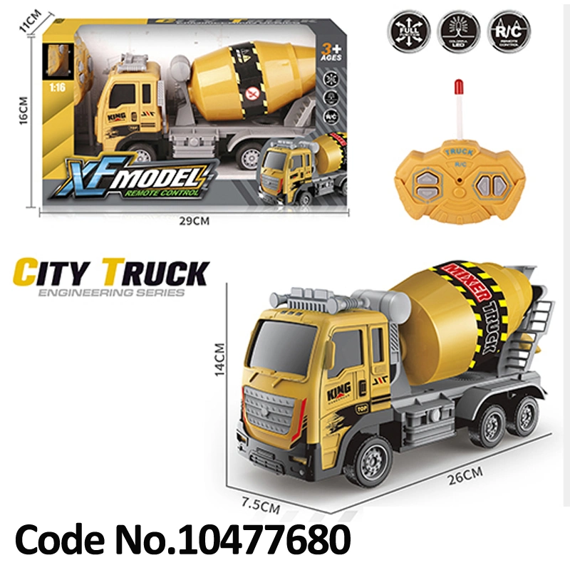 Boy Gift 1: 16 Camion Télécommandé 4 Canaux Jouets de Voiture R/C avec Lumière Avant