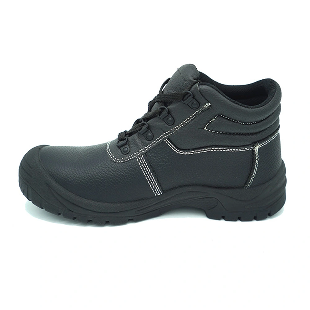 Semelle PU Steel Toe Sbp Hommes Chaussures de sécurité en cuir véritable