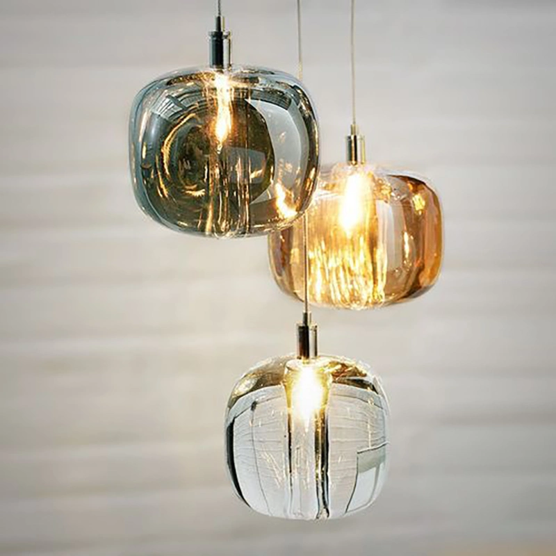 High Quality New Nordic Kitchen Bedroom Ceiling Chandelier Crystal Glass Ball Design Hanging Light LED Pendant Lamp
