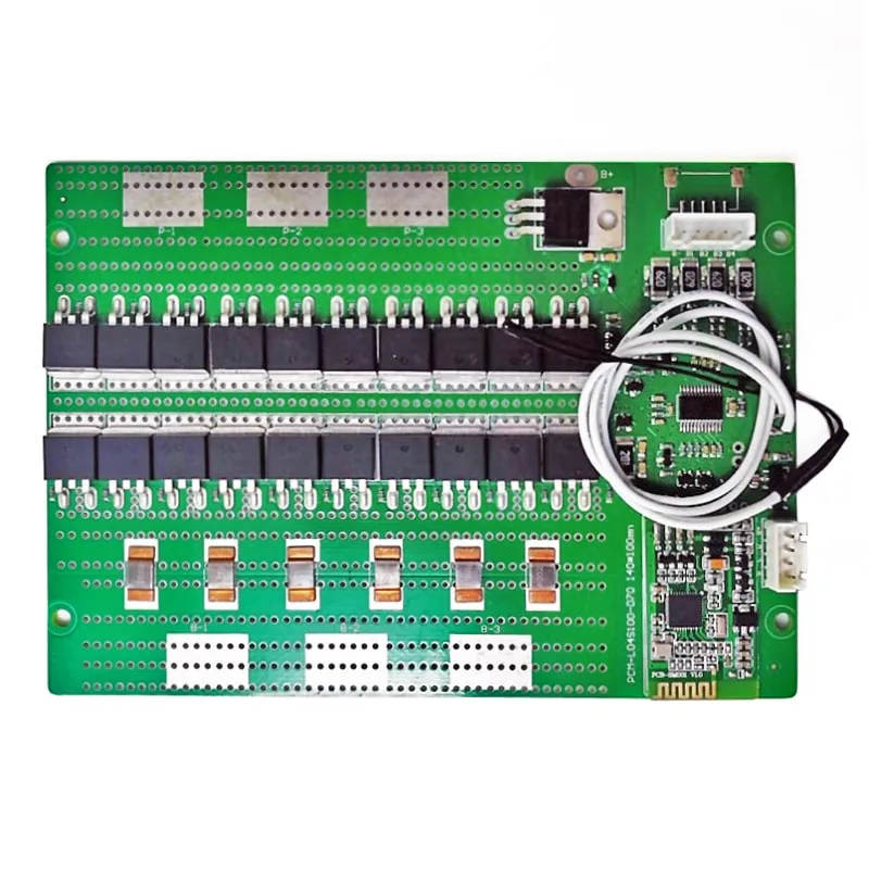 4s 80A BMS para 14.4V 14,8V/Li-ion de litio-polímero de litio/12V 12.8V LiFePO4 Batería con Smbus, protocolo I2c y Bluetooth (PCM-04S100-D70)