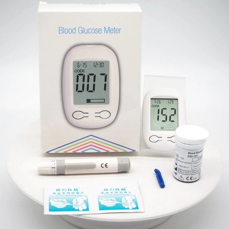 China Hot Product Blood Sugar Smart Watch Glucose Meter with Test Strips