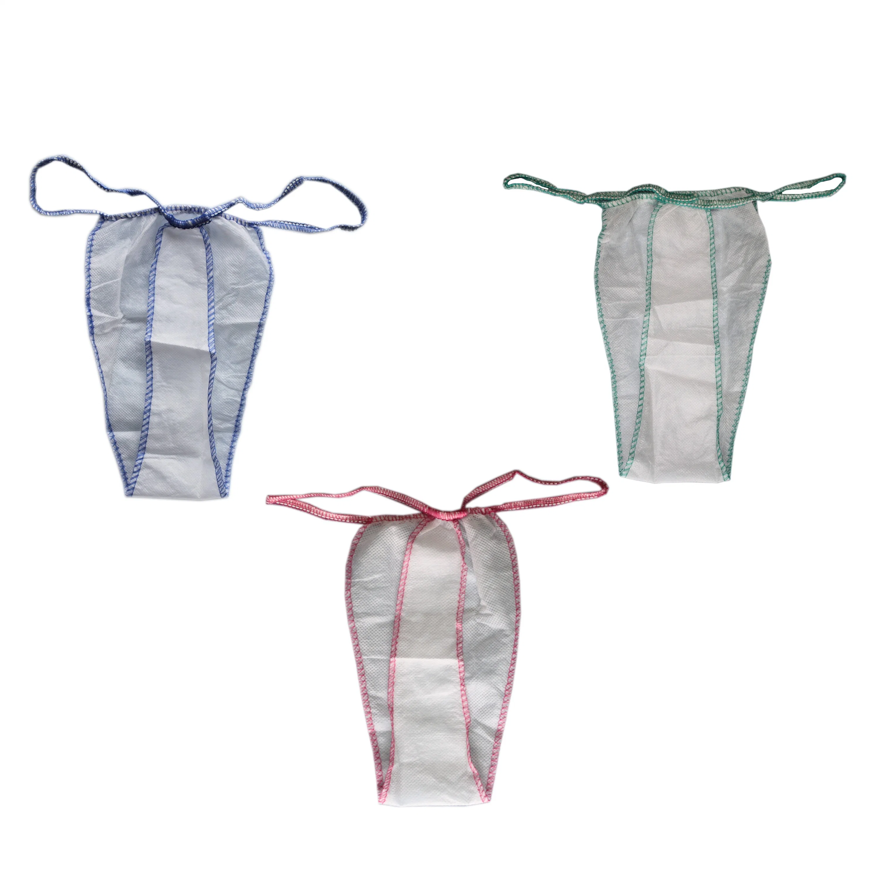 Hot Sale Disposable Thong Panties, Nonwoven Disposable Absorbent Panties for Salon Hospital