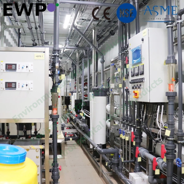 Double Pass Reverse Osimosis System Plus EDI System for a Power Plant