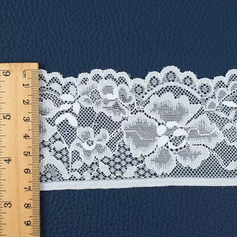 7cm Beautiful Nylon Raschel Lace Trim Fabric