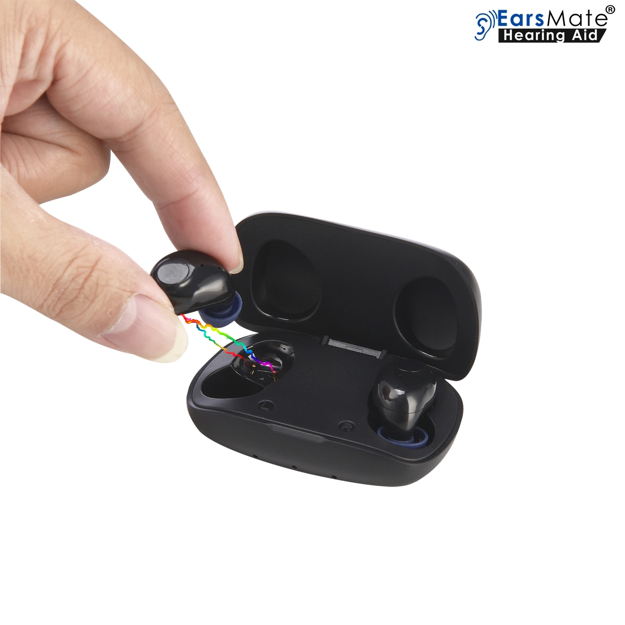 New Wholesale/Supplier 2PCS Rechargeable Mini Ear Hearing Aid Pocket Non Programmable Analog Voice Hearing Sound Amplifier Aids Product Medical Earsmate G18 Bluetooth