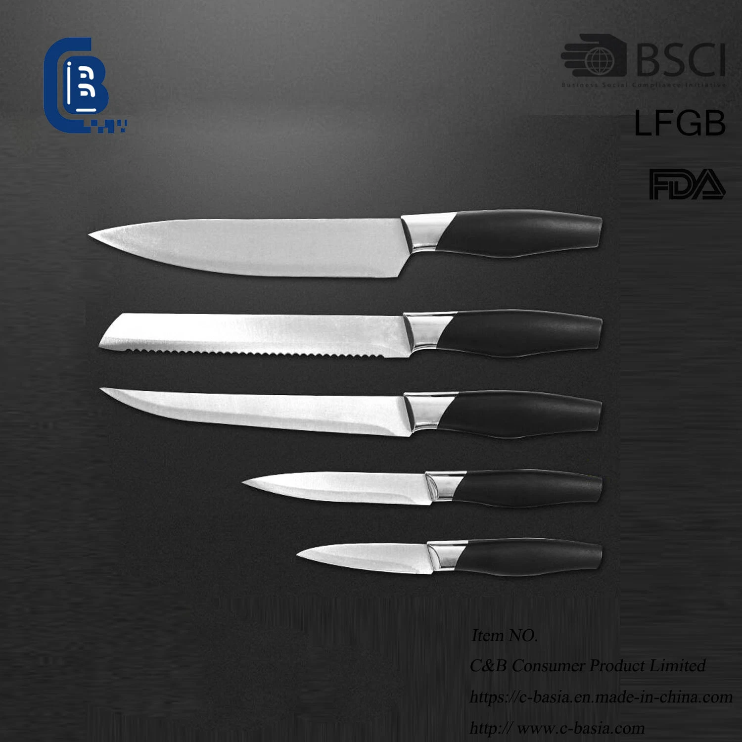 Kitchen Knife Set, Stainless Steel Chef Knife, Meat Vegetables Cutting Knife Set Kitchen Tools