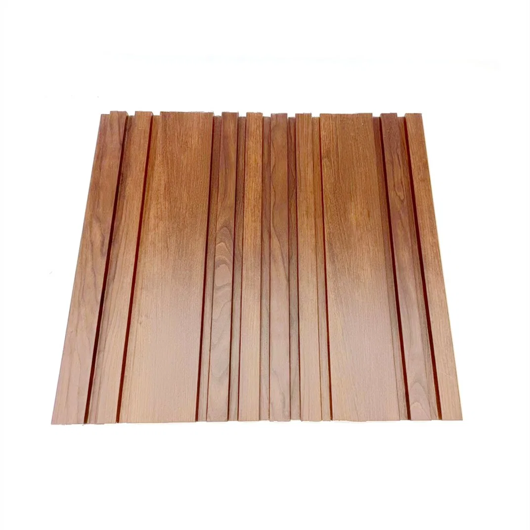 Easy Installing WPC Interior Decoration Wall Panel PVC Laminated Eco-Wood Wall Slat Panel 195*10mm Great Wall Board