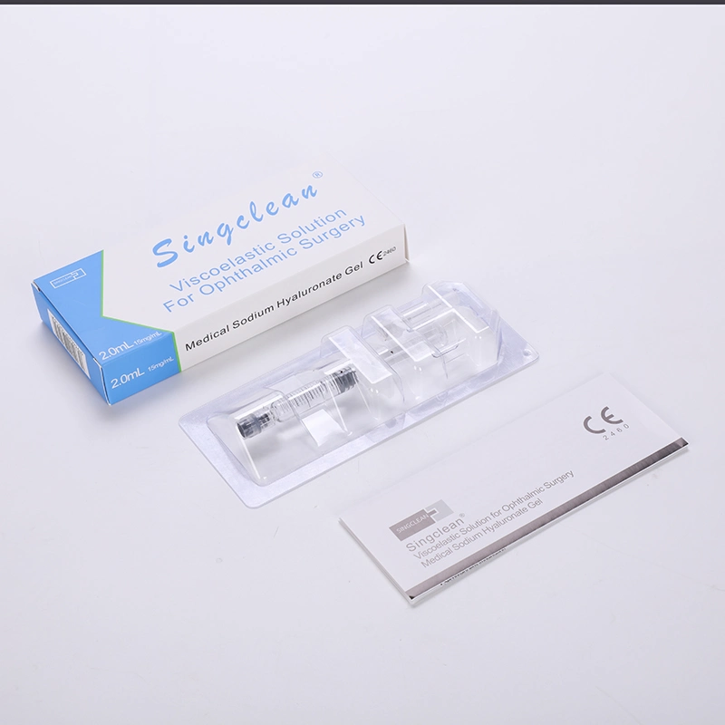 Singclean Without Ethylene Oxide Sterilization 1 Syringe in a Box Viscoelastics Ophthalmic Viscosurgical Device