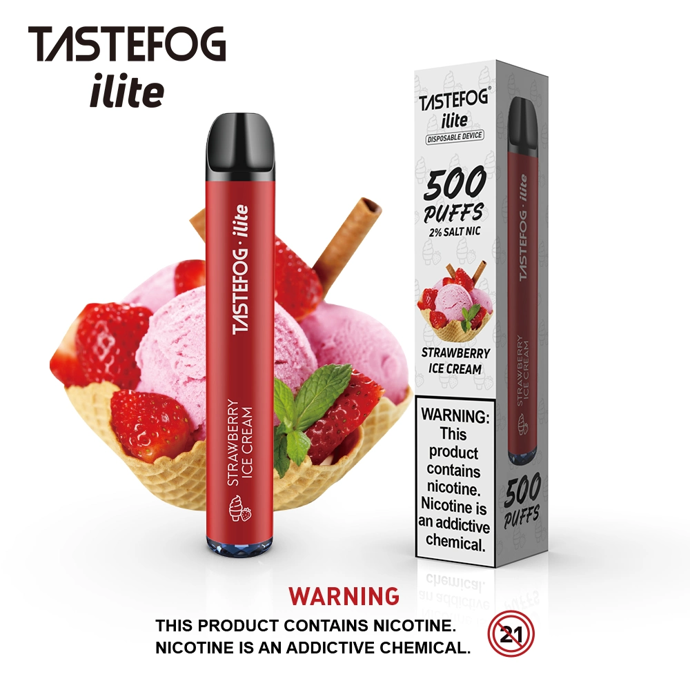 الجملة ميني Vape Tastefog Ilite 500 Puffs 600 نفور Disposable/Chargeable vape