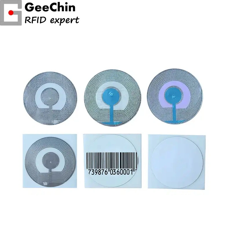 Retail Store Beauty Store Cosmetic Transparent Round 30mm 33m EAS RF Soft Label Anti-Theft Anti-Theft Shoplifting Label Sensor