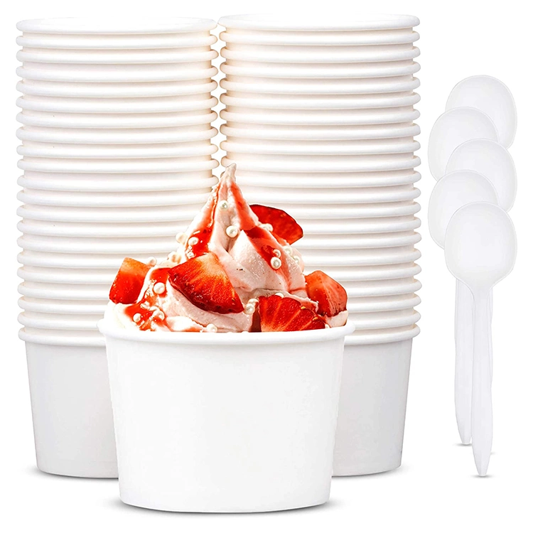 Disposable Packaging Dessert Yogurt Paper Ice Cream Cup