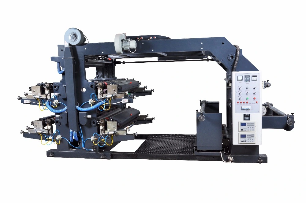 Etiqueta de película de papel de plástico com folha de alumínio Flexographic TEN Color Laminação de laminação a frio da máquina de impressão Flexo