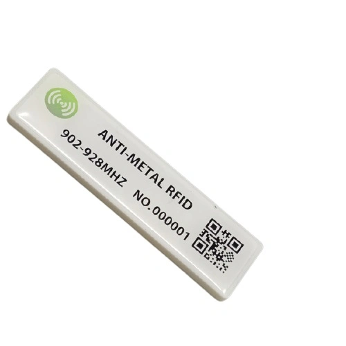 Barcode and Logo Printing 860-960MHz Epoxy UHF RFID on Metal Tag