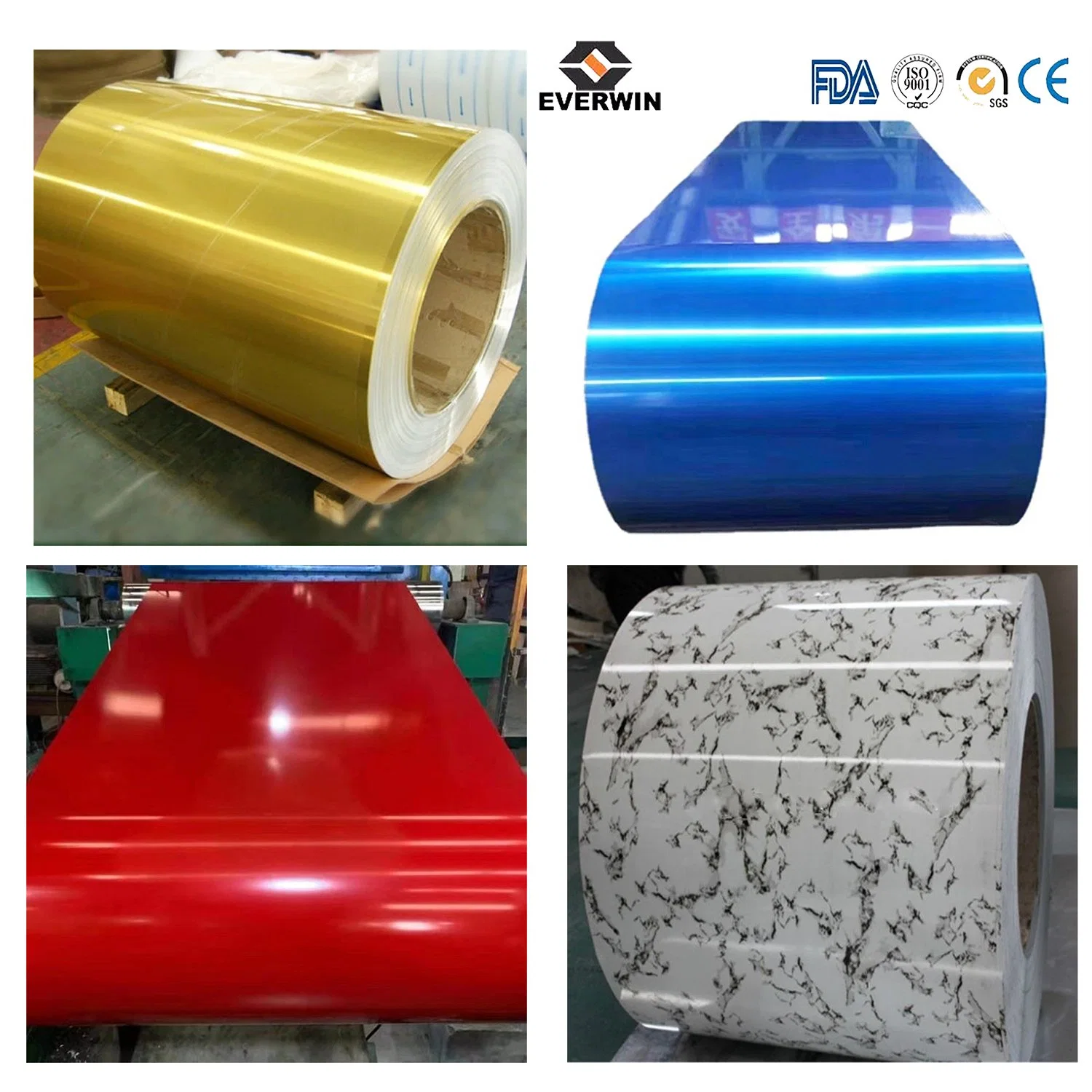 Color Coated Aluminum Coil PE PVDF Colored Aluminum Rolls