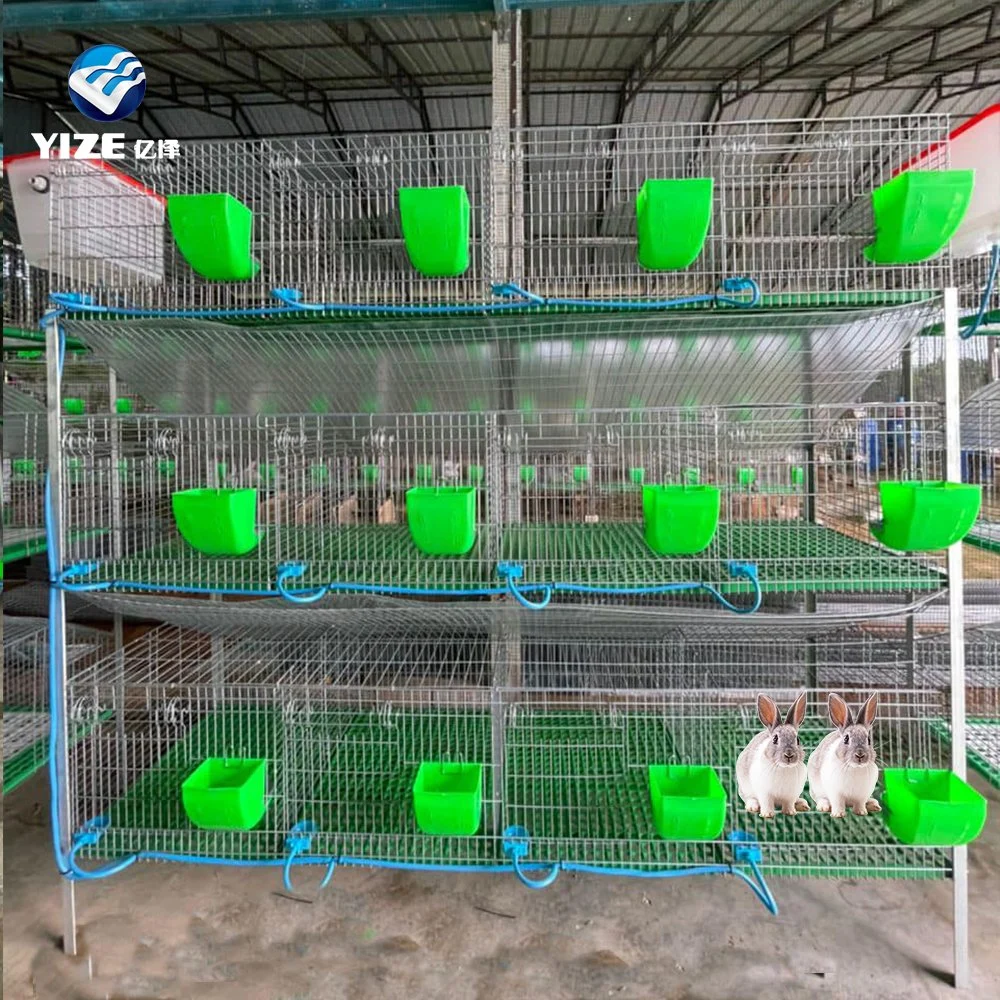 Hot Selling Rabbit Breeding Cages 3 Tier 9 Doors with Nestbox Philippines Hot Product 2021 Malaysia for Rabbits (factory) 1 Year