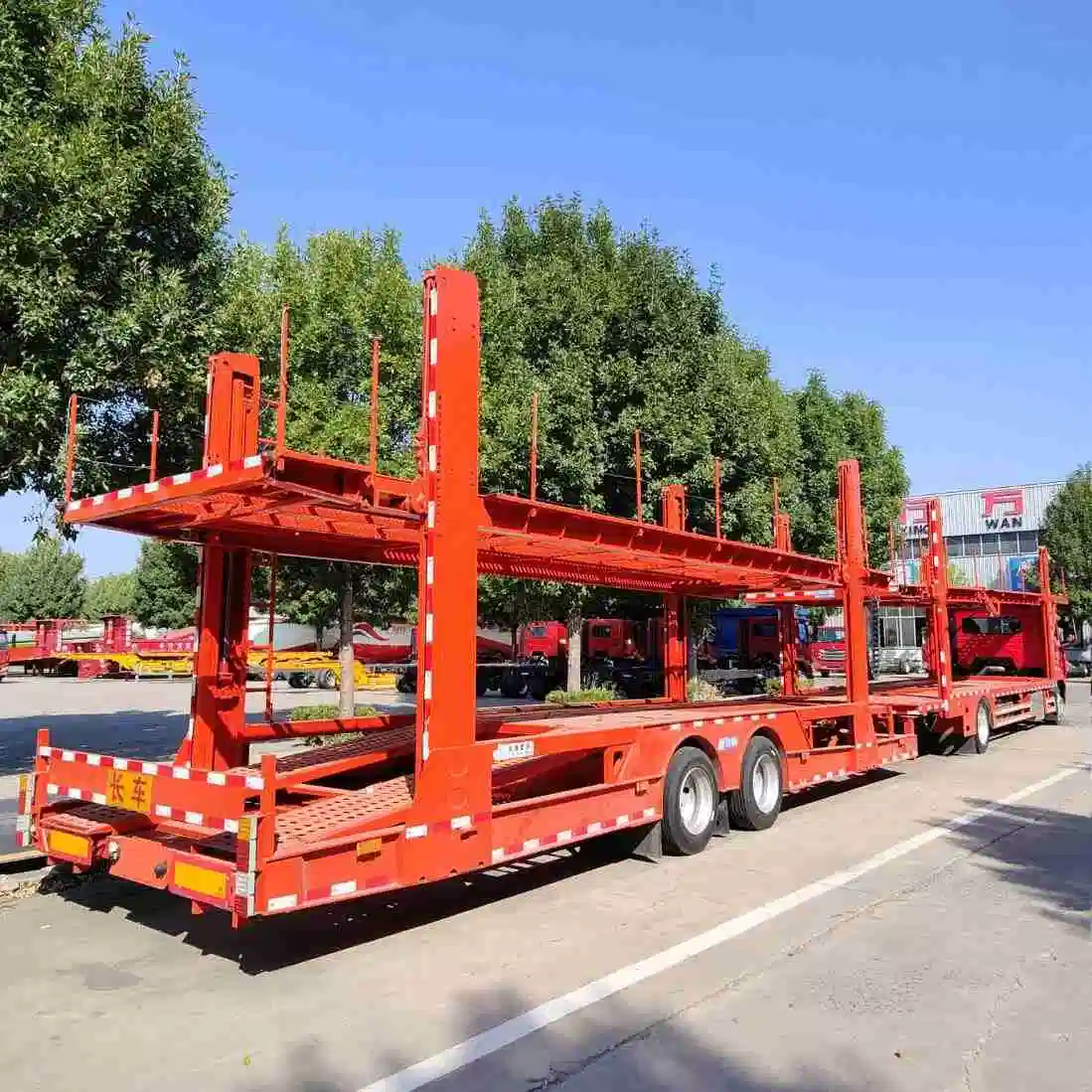 2 Axle Double Level/Deck Opened Design Euro Style Car Carrier Truck Trailer Car Trailer