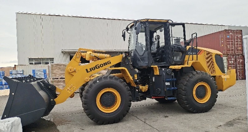 Perú Liugong Clg856h 5ton cargadora de ruedas motor Cummins y transmisión ZF