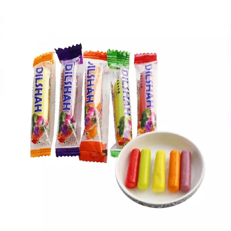 Chinese Confectionery Halal Chalk Chewing Gum with Sour Powder Gum Candy