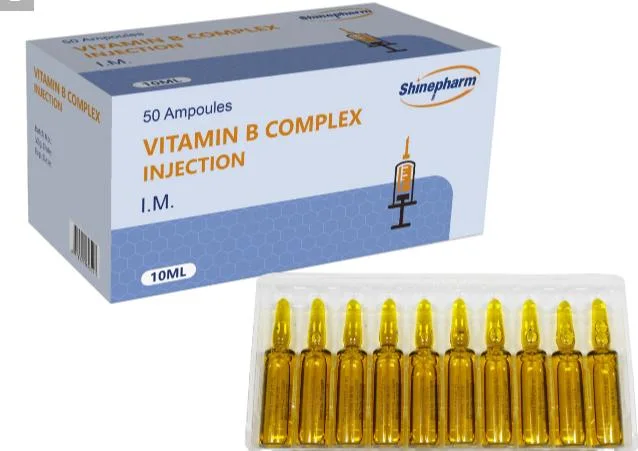 Vitamin B Complex Injection 10ml Medicine Products Supplier GMP
