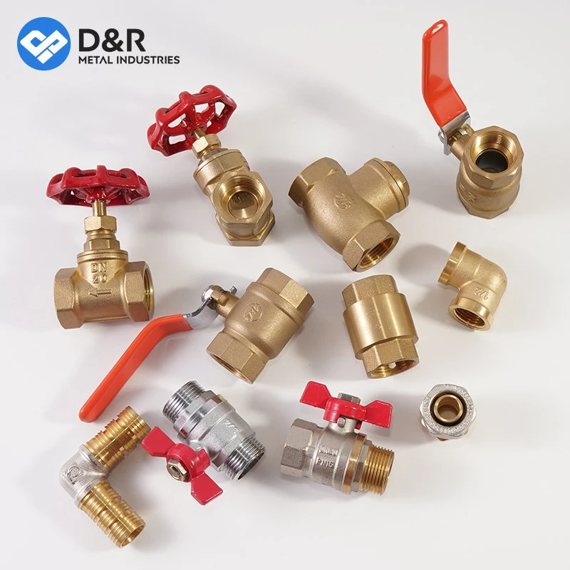 D&R Newest Arrivals 3/4&Prime; Brass Gate Valve Standard Water Brass Body Safety Manual Medium Temperature General OEM