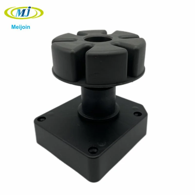 Black 90-130mm Screw on Type Hot Sale Kitchen Plinth Cupboard Foot