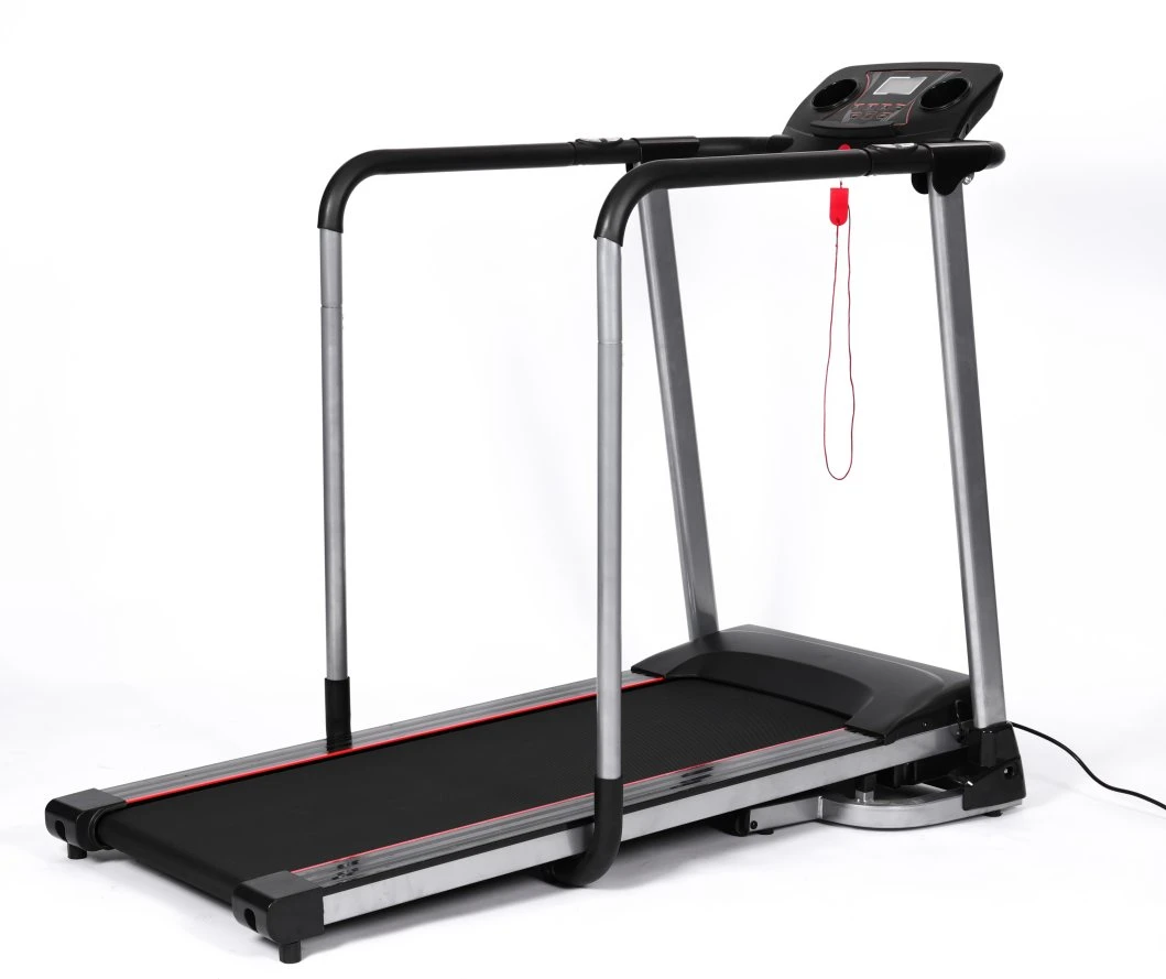 Medium High Quality Rehabilization Electric Treadmill with Full Handrail