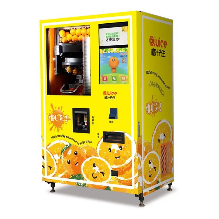 Fresh Automatic Orange Juice Vending Machine with Qr Code Payment for Sale