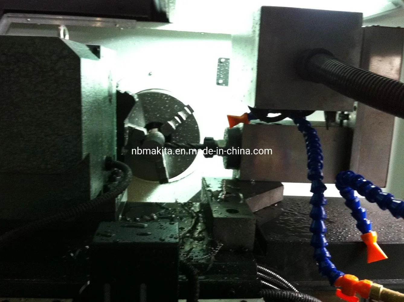 Flat Bed Horizontal High Rigidity High Precision CNC Turning Machine Metal Lathe