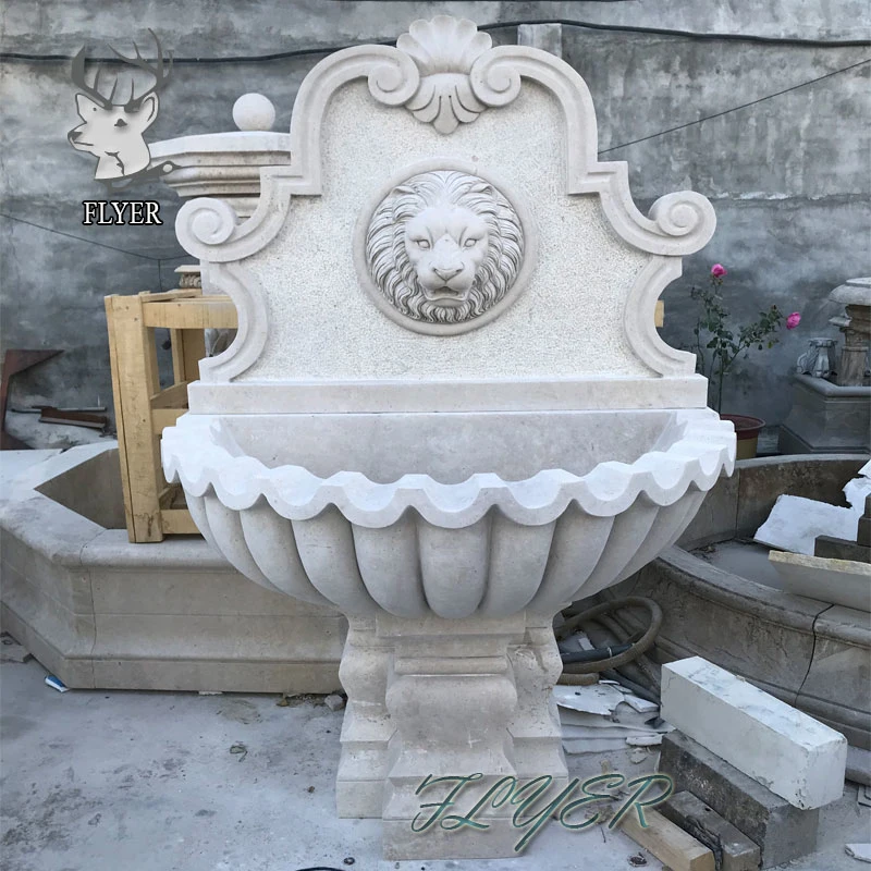 China Stone Manufacture Outdoor Garden Decoration Stone Waterfalls Marble Stone Wall Fountain