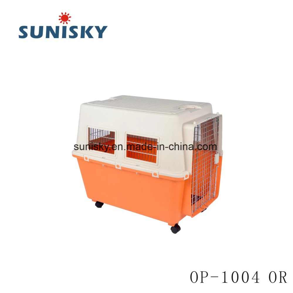 Pet Product Pet Carrier Air Transport Pet Cages for Travelling and Outdoors Op-1004 Br