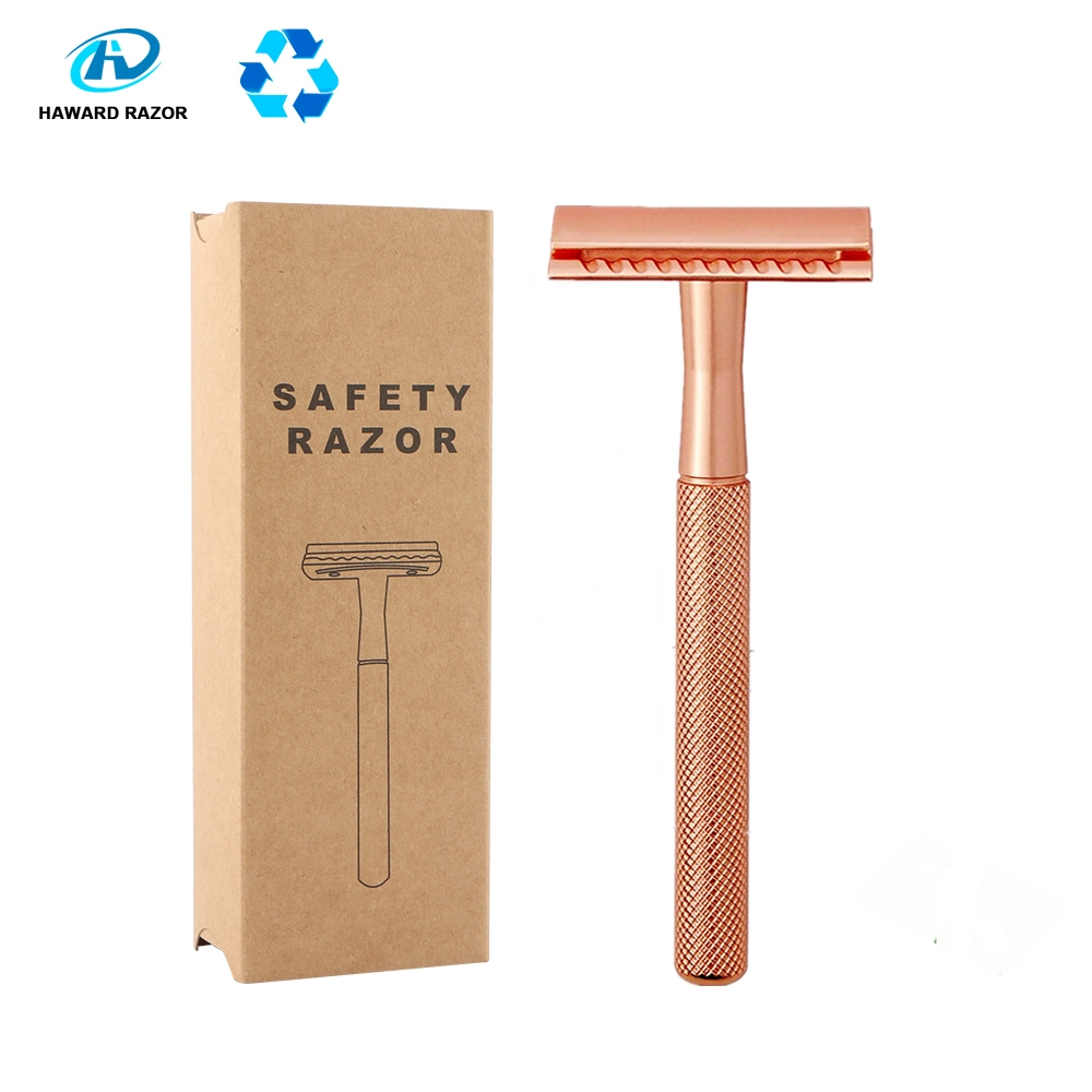 Unisex Shaving Razor Set Double Edge Safety Razor and Stand/Holder/Support Safety Razor Set