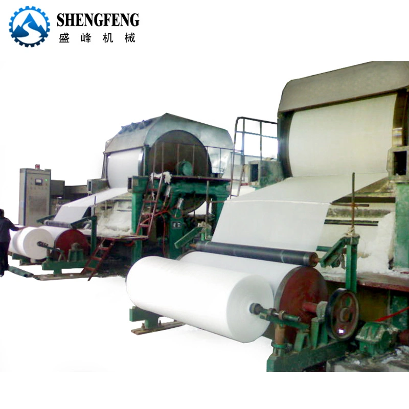 10tpd Flat Table Toilet Tissue Paper Machine Altpapier Recycling Maschine