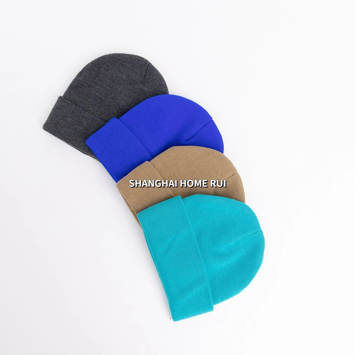 Baja MOQ de proveedor fabricante 20 colores de moda Unisex caliente Hombres Mujeres Niños Niñas capas dobles pescador Deportes tejer Beanie Hat