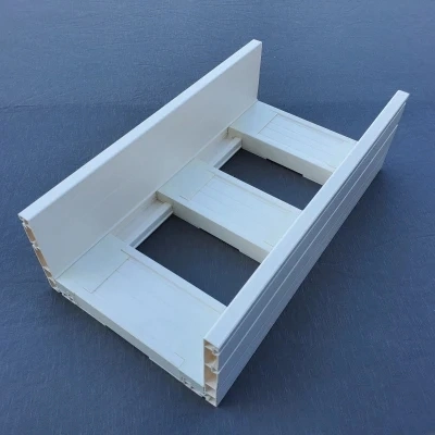 White Polymer Alloy Cable Tray with Reasonable Price and Round Series of Components