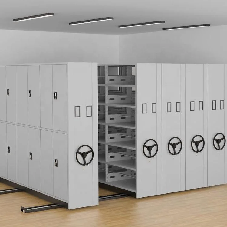 Easy Operate Metal Movable Mobile Shelving/Mobile Steel File Compactor