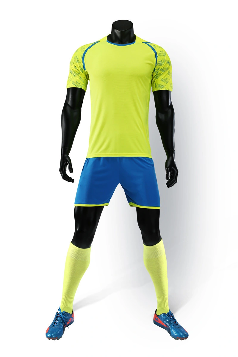 Dry-Fit Polyester Short Sleeve Sportswear Football Jersey