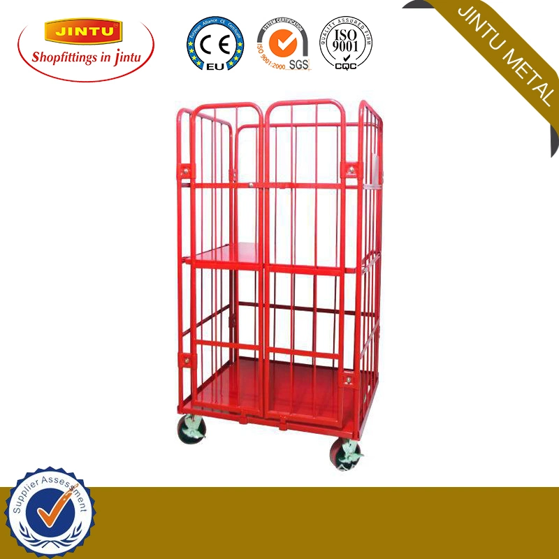 Factory Price Steel Transport 4 Side Roll Container /Roll Cage Steel Roll Container Loading 500kgs-600kgs