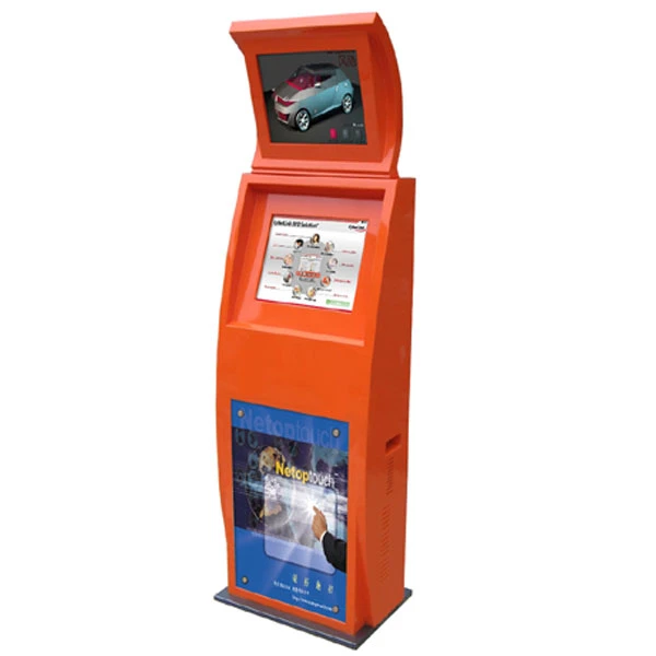 Dual Screen Room Card Dispense Hotel Check in Kiosk with Passport Scanner