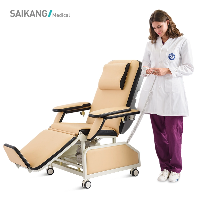 Ske-120b Professional Medical Exam Equipment Two Function Adjustable Electric Patient Dialysis Chair