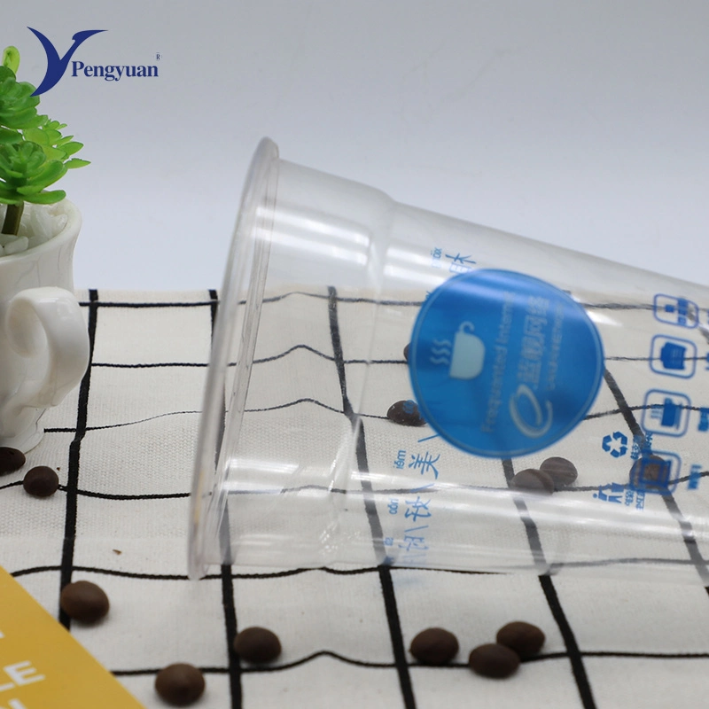 Pet Plastic Cup Disposable Plastic Biodegradable Cold Cup